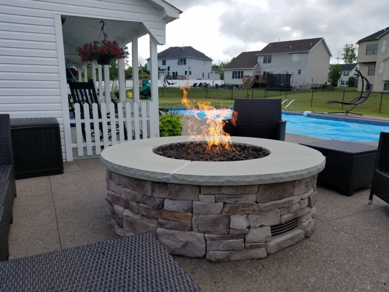 Recently installed by Highland Hearth & Fireplace, Warming Trends natural gas fire pit, Hamburg, NY